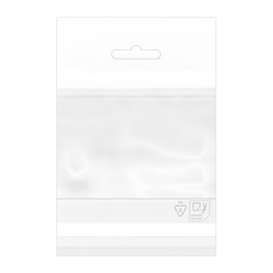 Plastic Bag Adhesive Flap Euroslot 8x12cm G-160 (100 Units)  