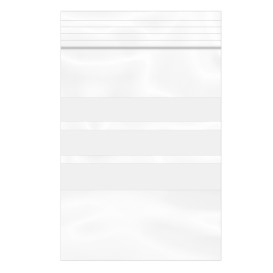 Plastic Zip Bag Seal top Write-On Block 6x8cm G-200 (100 Units)  