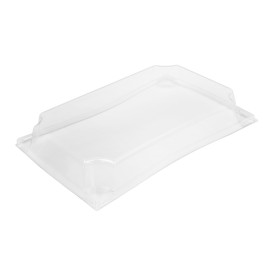 PET Plastic Lid for Container 500ml 20,8x13,1x3,2cm (12 Units)