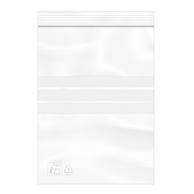 Plastic Zip Bag Seal top Write-On Block 16x22cm G-200 (100 Units)  