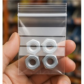 Plastic Zip Bag Seal top Write-On Block 4x6cm G-200 (100 Units)