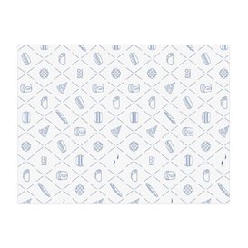 Eco Greaseproof Paper for Wrappling Blue 30x40cm (1.000 Units)