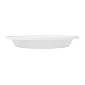 Reusable Plate Deep Economic PS White Ø22cm (50 Units)
