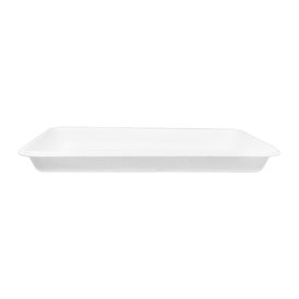White Sugar Cane Tray 22,5x16cm (50 Units)