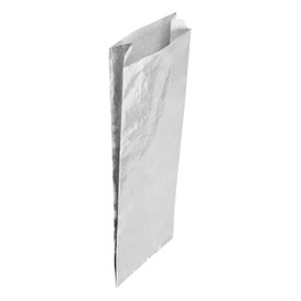 Silver Greaseproof Aluminum Foil 26*10,3+5cm (200 Units)