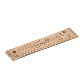 Kraft Cardboard Cutlery Kit Fork and Knife (50 Units)