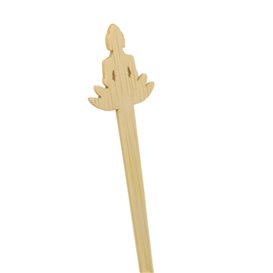 Bamboo Stirrer “Bouddha 1” for Drink 14cm (50 Units) 