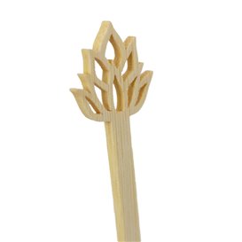 Bamboo Lotus Blossom Drink Stirrer 18cm (50 Units) 