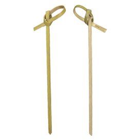 Bamboo Bow Skewer Natural 15cm (50 Units)  