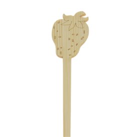 Bamboo Stirrer Strawberry for Drink 18cm (50 Units) 