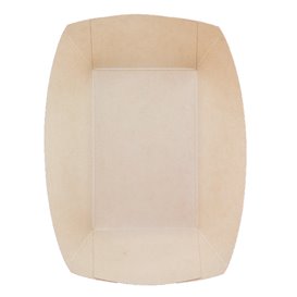 Paper Food Boat Tray Kraft 350ml 10,6x7,3x4,5cm (1000 Units)