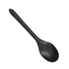 Reusable Soup Spoon in PP Black 15cm (25 Units)