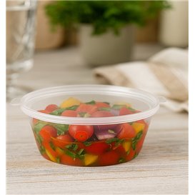 PP Plastic Souffle Cup with Hinged Lid Round 6Oz/180ml (1.000 Units)