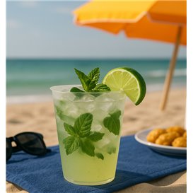 PP Mojito Glass Unbreakable Reusable Transparent 480ml (25 Units)