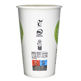 Paper and PLA Cup Bioware® 18Oz/540ml Ø9,0cm (1.000 Units)