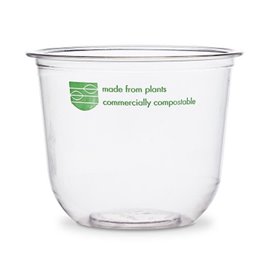 Clear Compostable PLA Tub 320 ml (50 Units)
