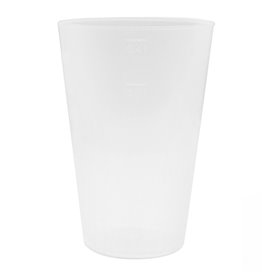 Reusable Durable Beer Glas PP 450ml (5 Units)