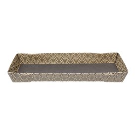 ''Waves'' Cardboard Sushi Tray 22x9cm (400 Units)