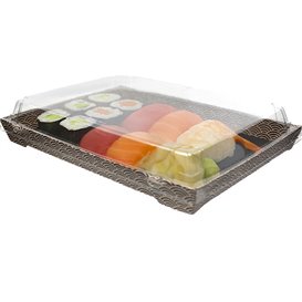 Lid for rPET Sushi Container 26x19cm (200 Units)