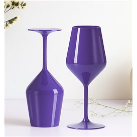 Durable Reusable Purple Tritan Wine Glass 470ml (1 Unit)