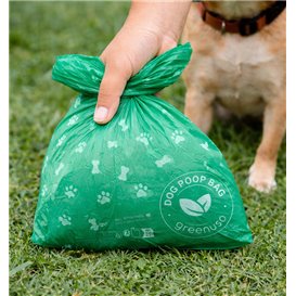 Bag for Dog Waste 100% Biodegradable 18x26cm (100 Units)