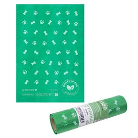 Roll of Bags for Dog Waste 100% Biodegradable 18x26cm (100 Units)