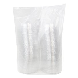 Dome Lid with Straw Slot PET Crystal Ø9,4cm (100 Units)  