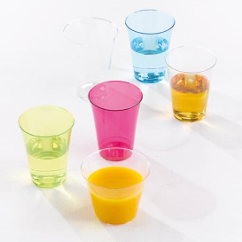 Plastic Cup PS Injection Moulding Turquoise 230 ml (150 Units)